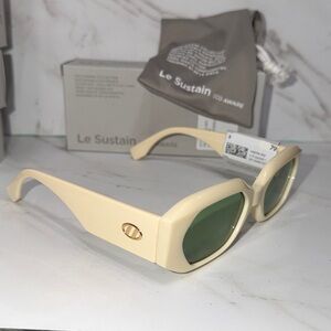 NEW Le Specs slaptrash Cream Sunglasses le sustain